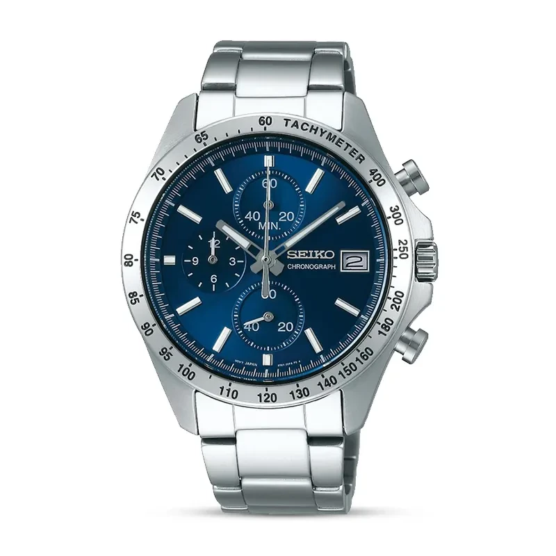 Seiko Spirit Chronograph Dark Blue Dial Men’s Watch | SBTR023